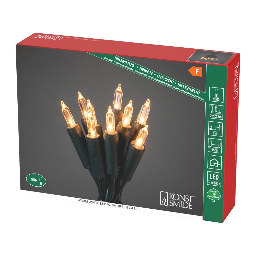 Slinga 100 varmvita LED