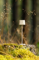 Capri mini bordsl gräddvit USB