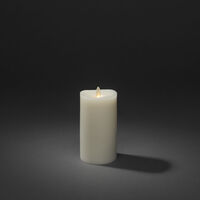 Wax Candle LED 7.6x 16.5cm B/O