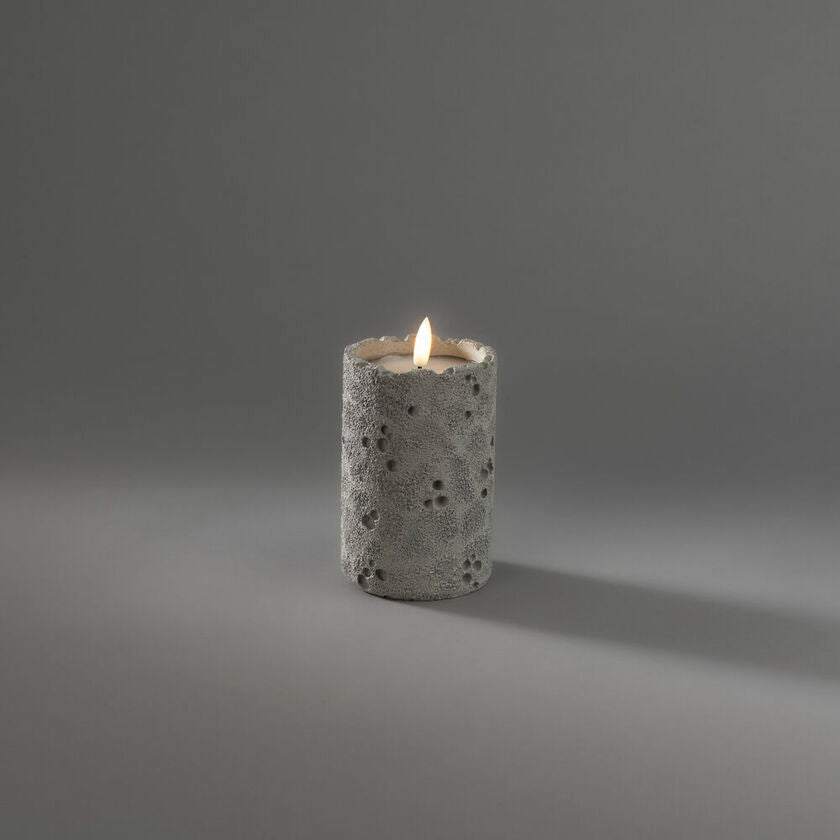 B/O cement candle light LED