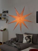 9 Point Paper Star White/Gold
