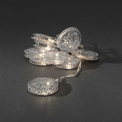Slinga silver metall dekor LED