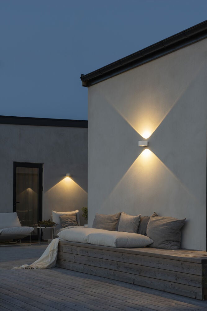 Gela vägglykta ned vit LED