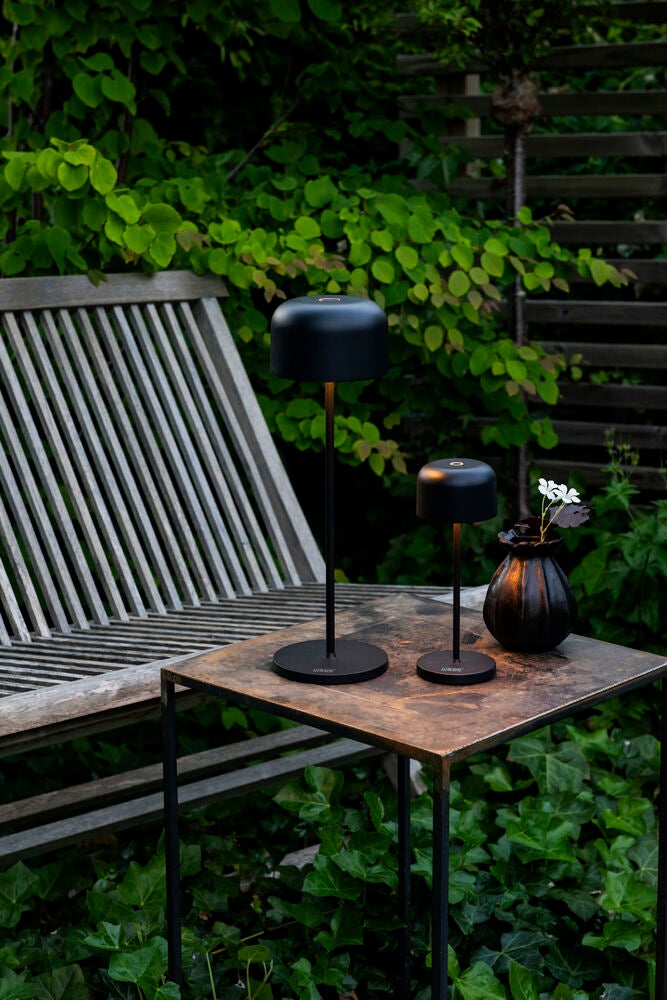 Lille bordslampa USB Svart