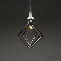 LED Dekolichterkette, silberfa