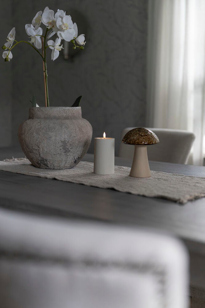 B/O Plastic LED candle outd.