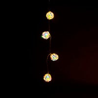 Dekolichterkette, 10 warmweiße