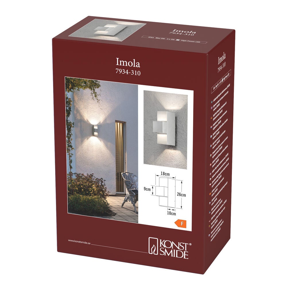 Imola vägglykta 3x3W LED
