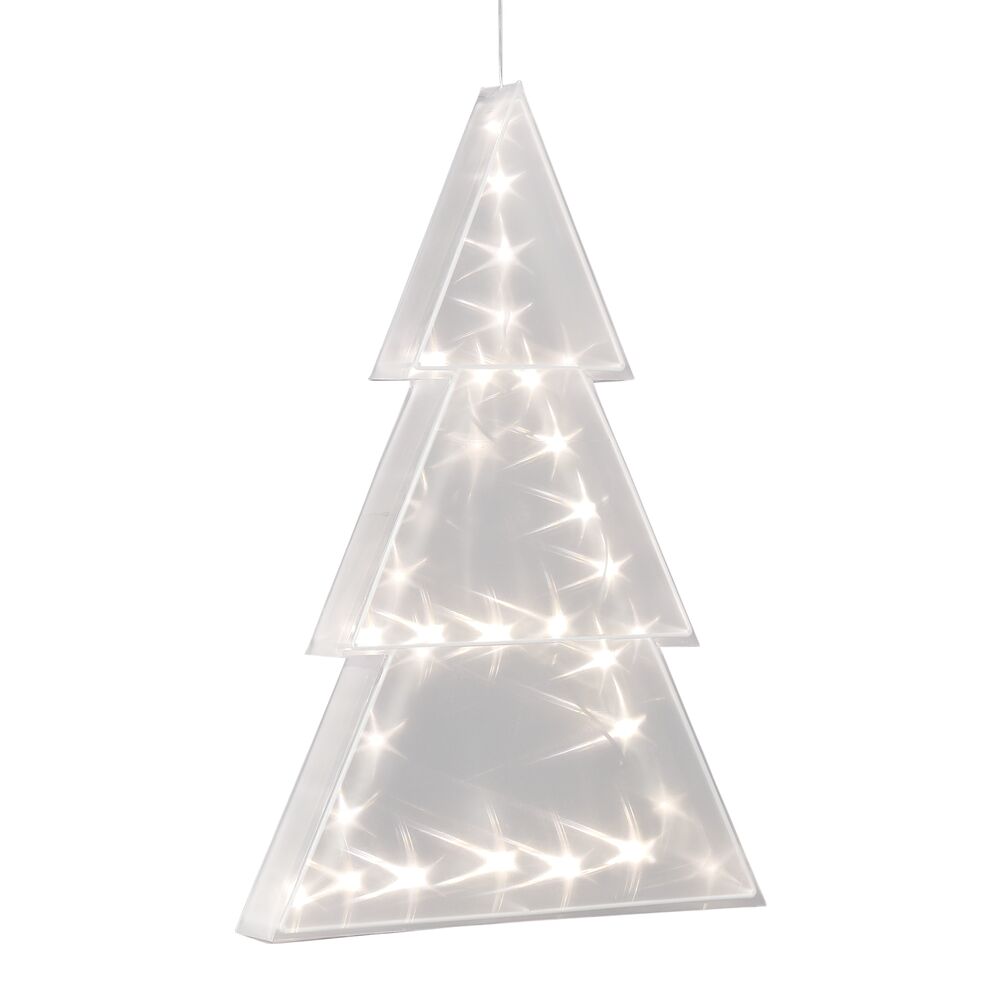 Plastic tree, star effect, LED