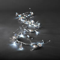 Light set 20 LED silver deco