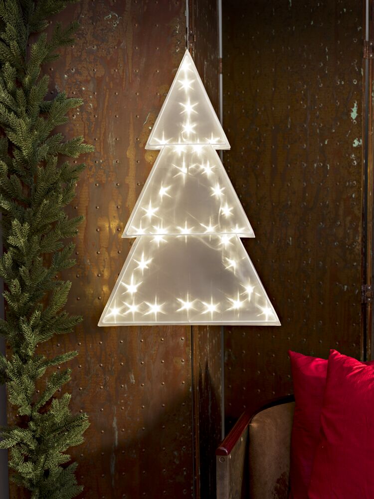 Plastic tree, star effect, LED
