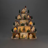 Xmas Dorf LED, B/O & Usb