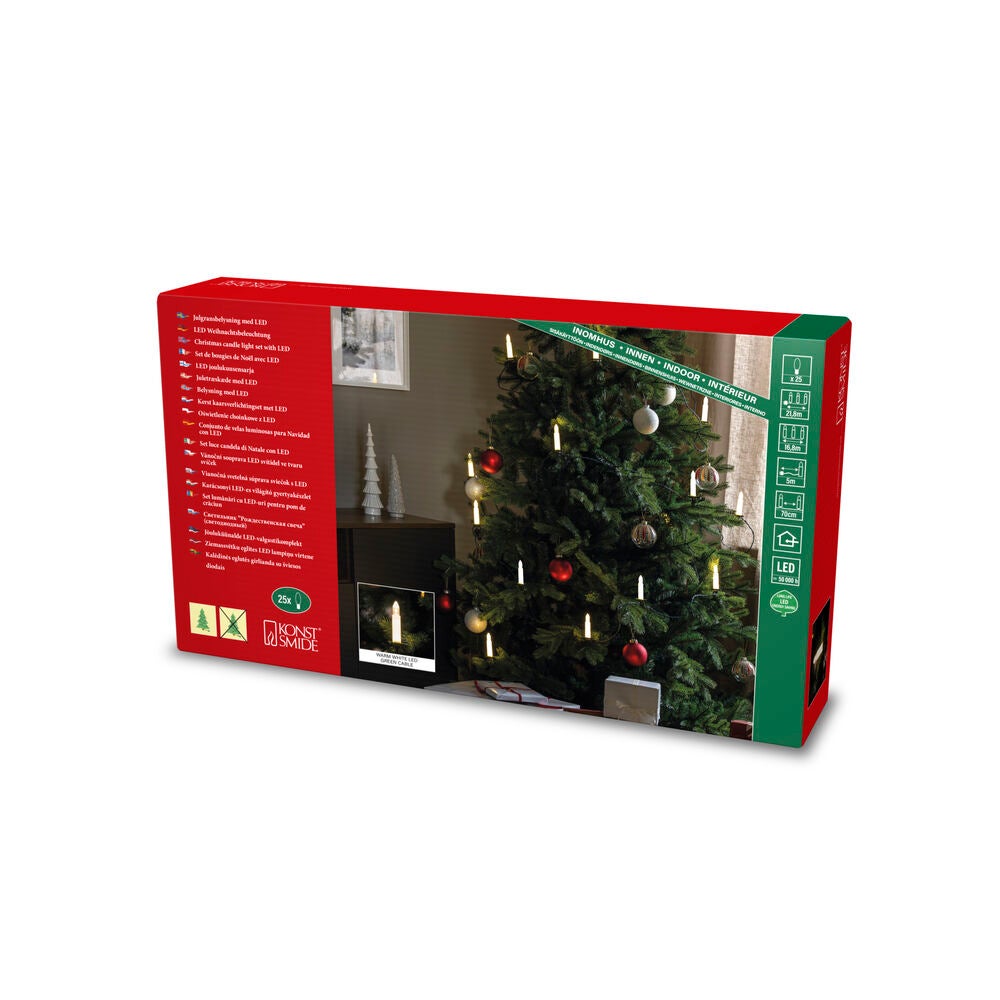 LED Baumkette,Topbirnen, 25LED