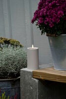 LED candle Beige 12cm 2xAA
