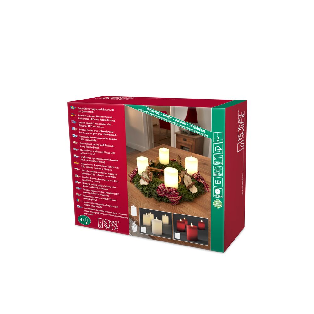 Lightset 4 LED candles