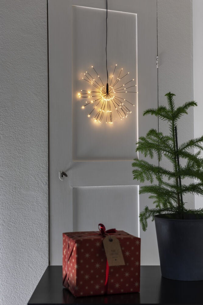 Dek. 25 cm, svart naked wire