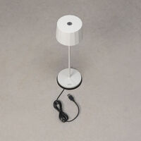 Positano bordslampa vit USB 