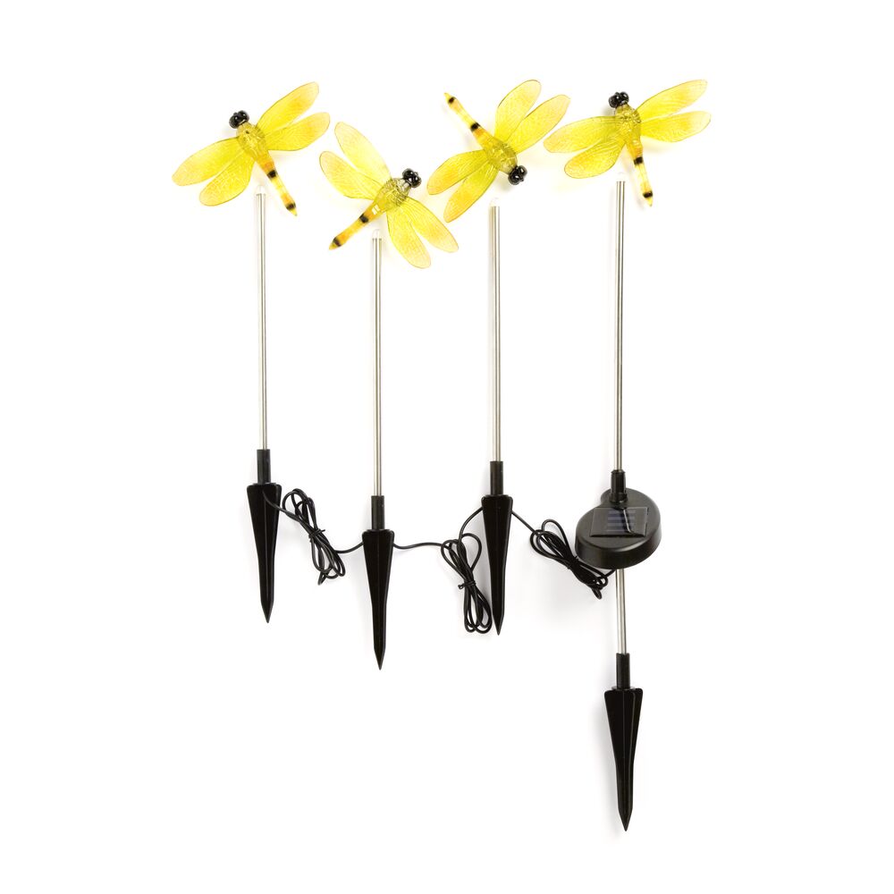 4 Dragonfly Solar Lights