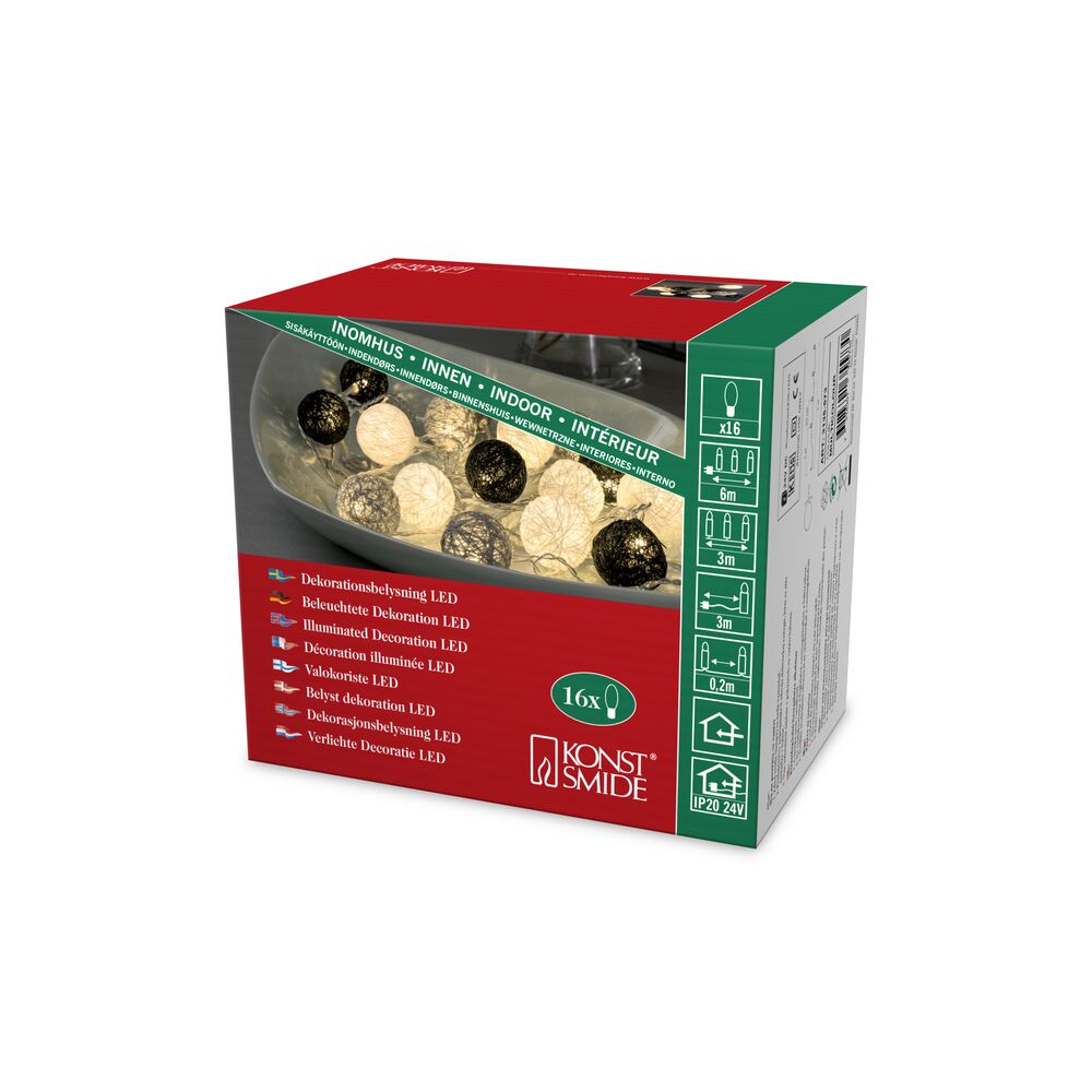 Slinga 16 garnbollar LED