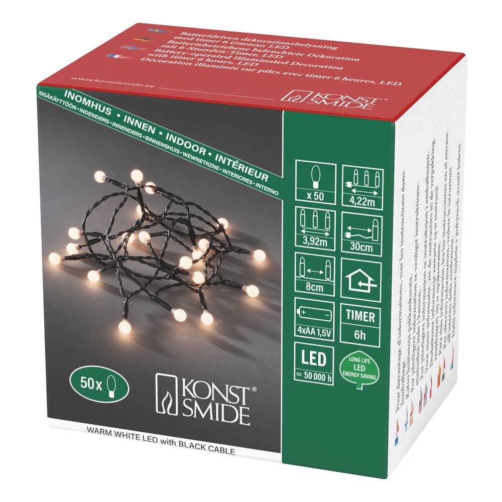 LED Globelichterkette, runde