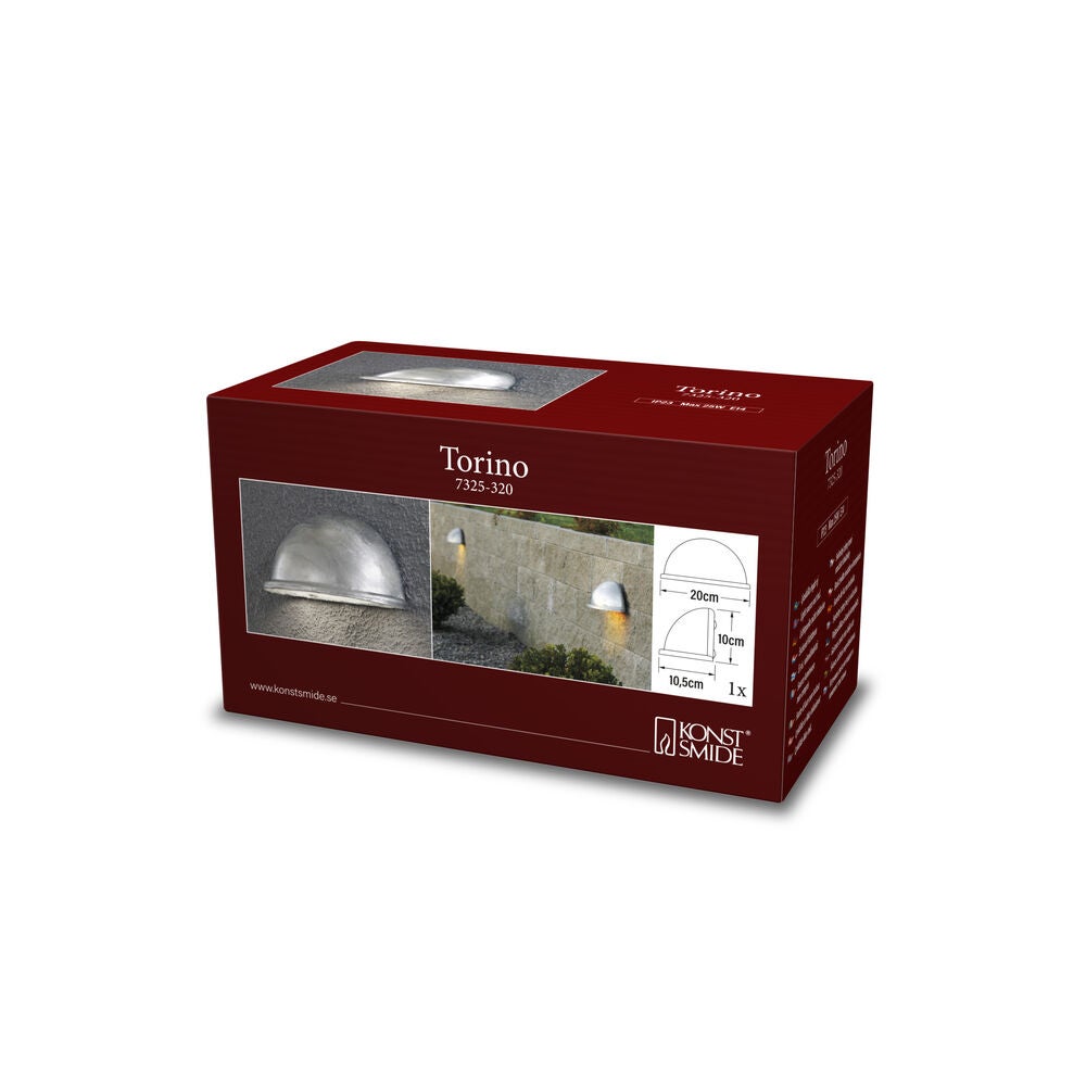 Torino halvmåneplafond E14