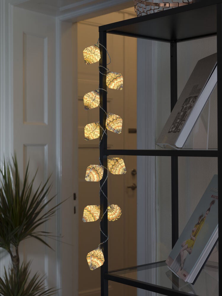 LED Dekolichterkette, bunte Pa