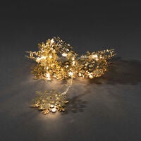 LED Dekolichterkette, goldfarb