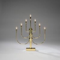 LED Metallleuchter, messing