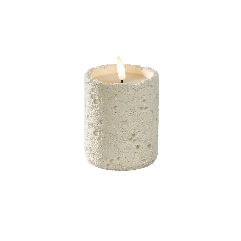 B/O cement candle light LED