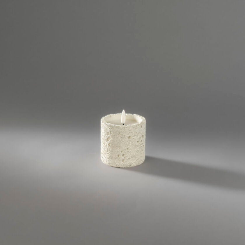 B/O cement candle light LED