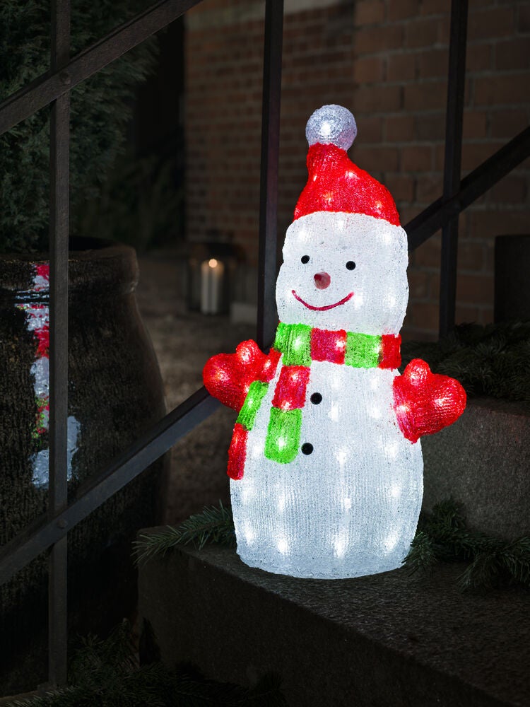 Acrylic Snowman, 50cm, 88 LED