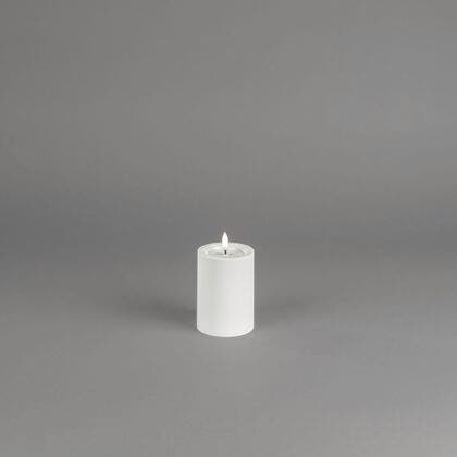LED Kerze, Kunststoff, mattwei