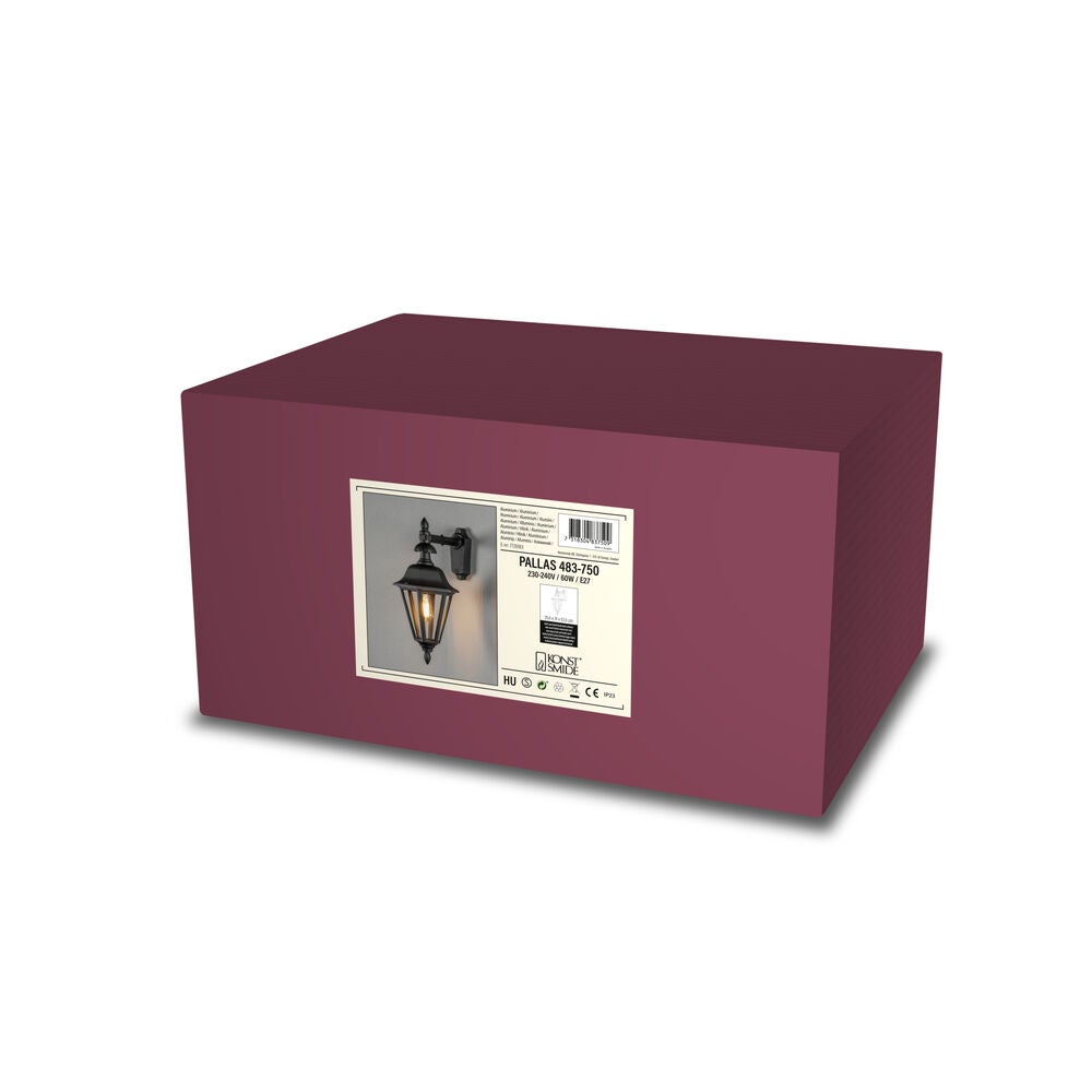 Pallas Down Wall Light M.Black