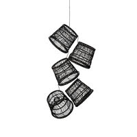 Large Lamp Shade Rattan 5pce