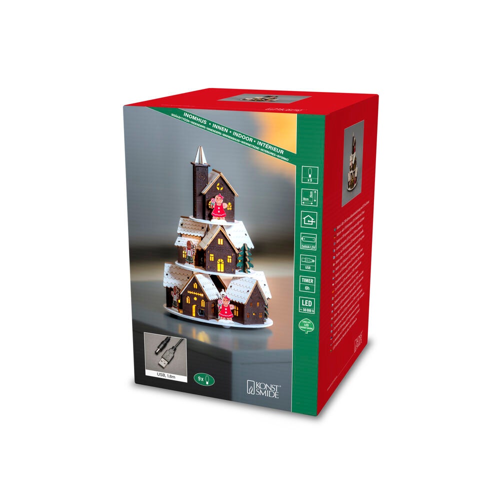 LED Holzsilhouette Weihnachtsd