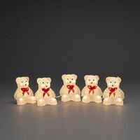 Acrylic Bears 5 Piece Set LED