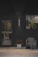 Cremona vägglykta LED m.grå