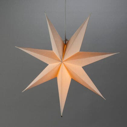 Weihnachtsstern in Leinenoptik