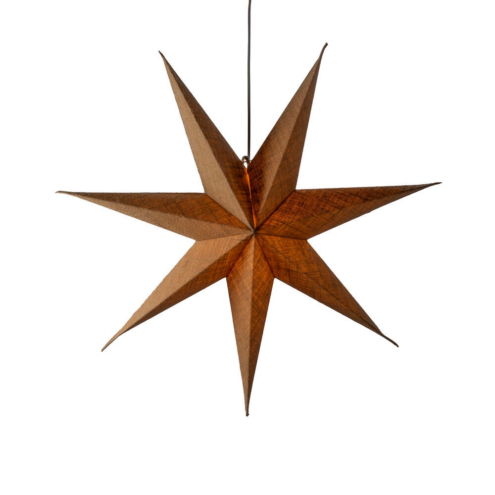 Weihnachtsstern in Leinenoptik