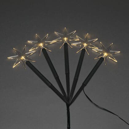 LED Spiessleuchte mit 5 Sterne