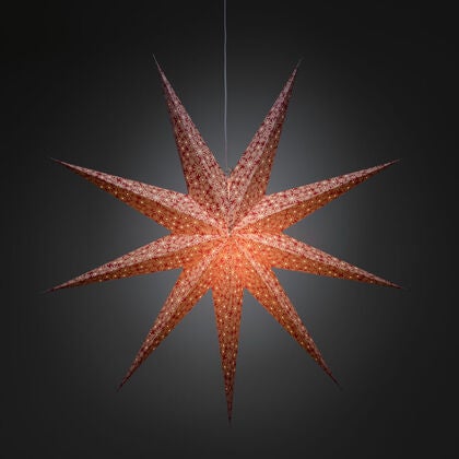 9 Point Paper Star Red/White