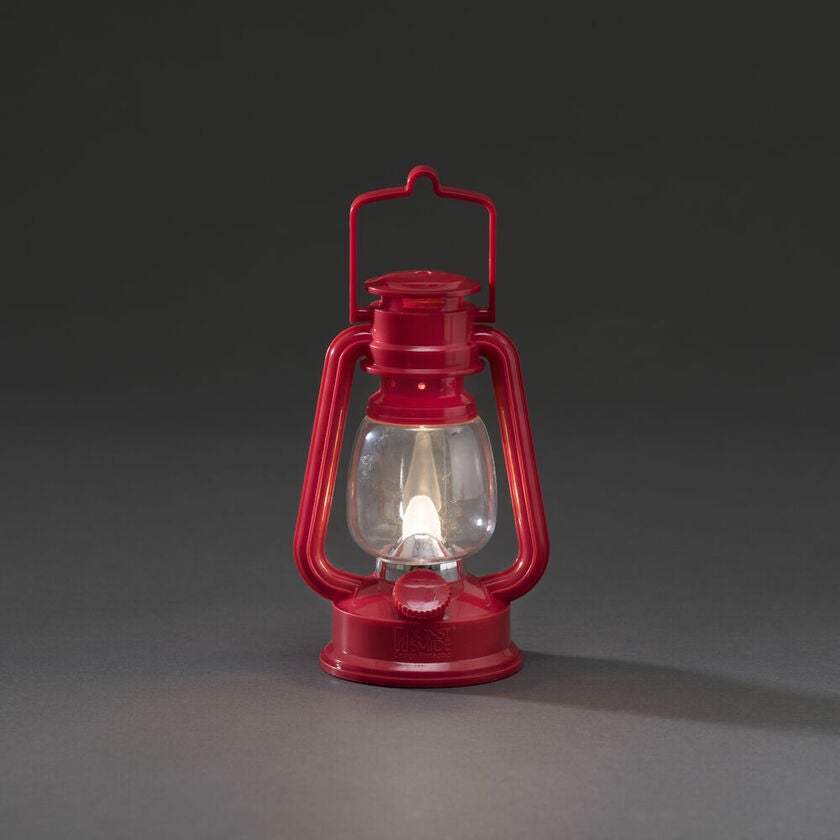 Enkel lykta röd