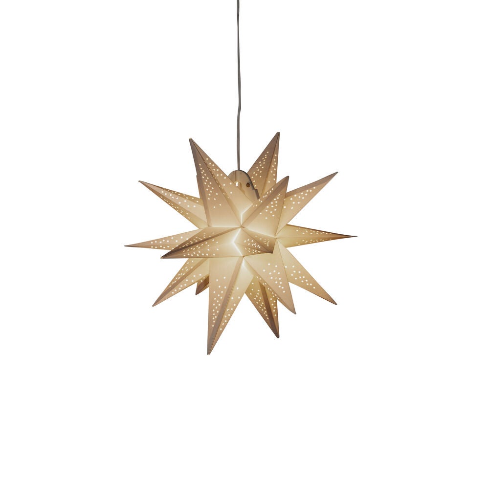 3-D Pappstjärna grå 45 cm LED