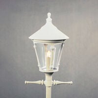 Virgo lykta E27 vit ex stolpe