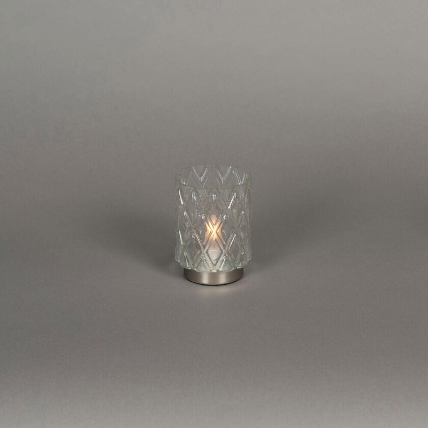 Rechargeable Glass Candle. LED