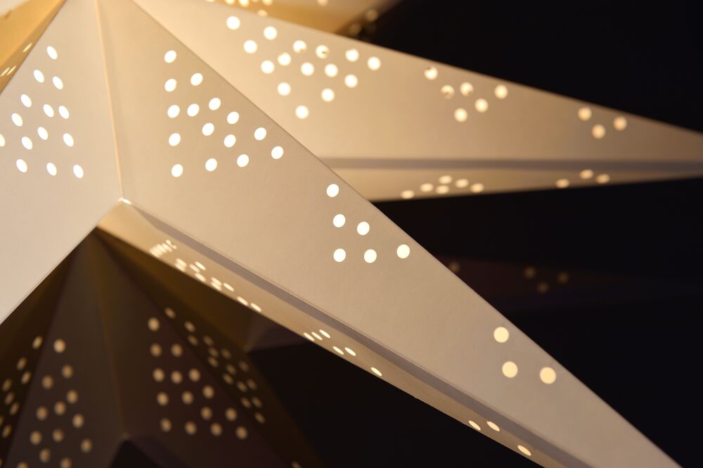 Paper star 7 points 90cm