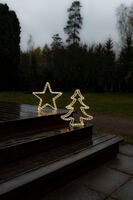 Acrylic Double- X-mas trees