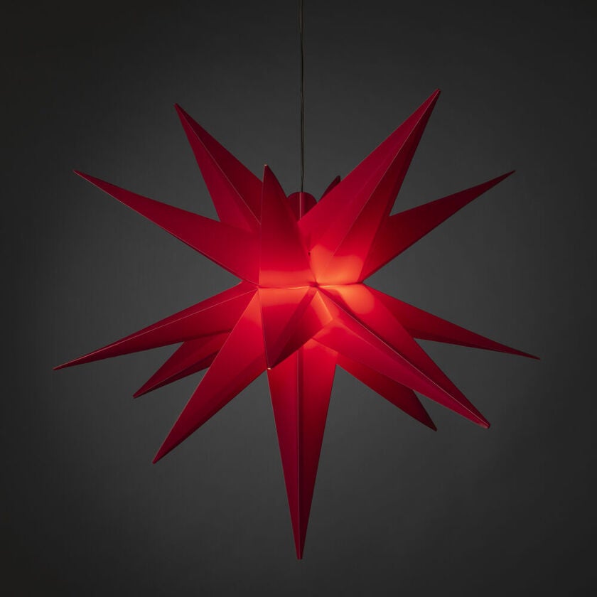 3-D Plastic Star 80cm Red