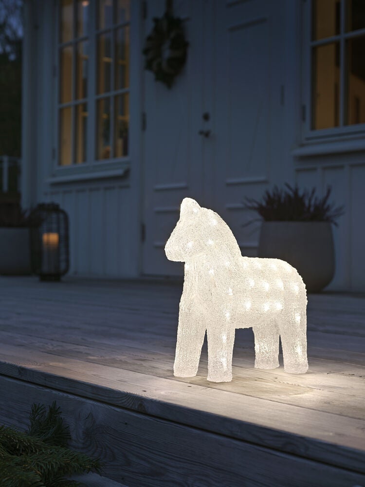 Häst akryl 32cm 48 Led