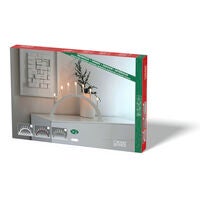 7 Bulb Candlestick Grey/Green